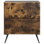 Armadio da Notte con cassetto Rovere Fumo 43 x 34,5 x 47,5 cm