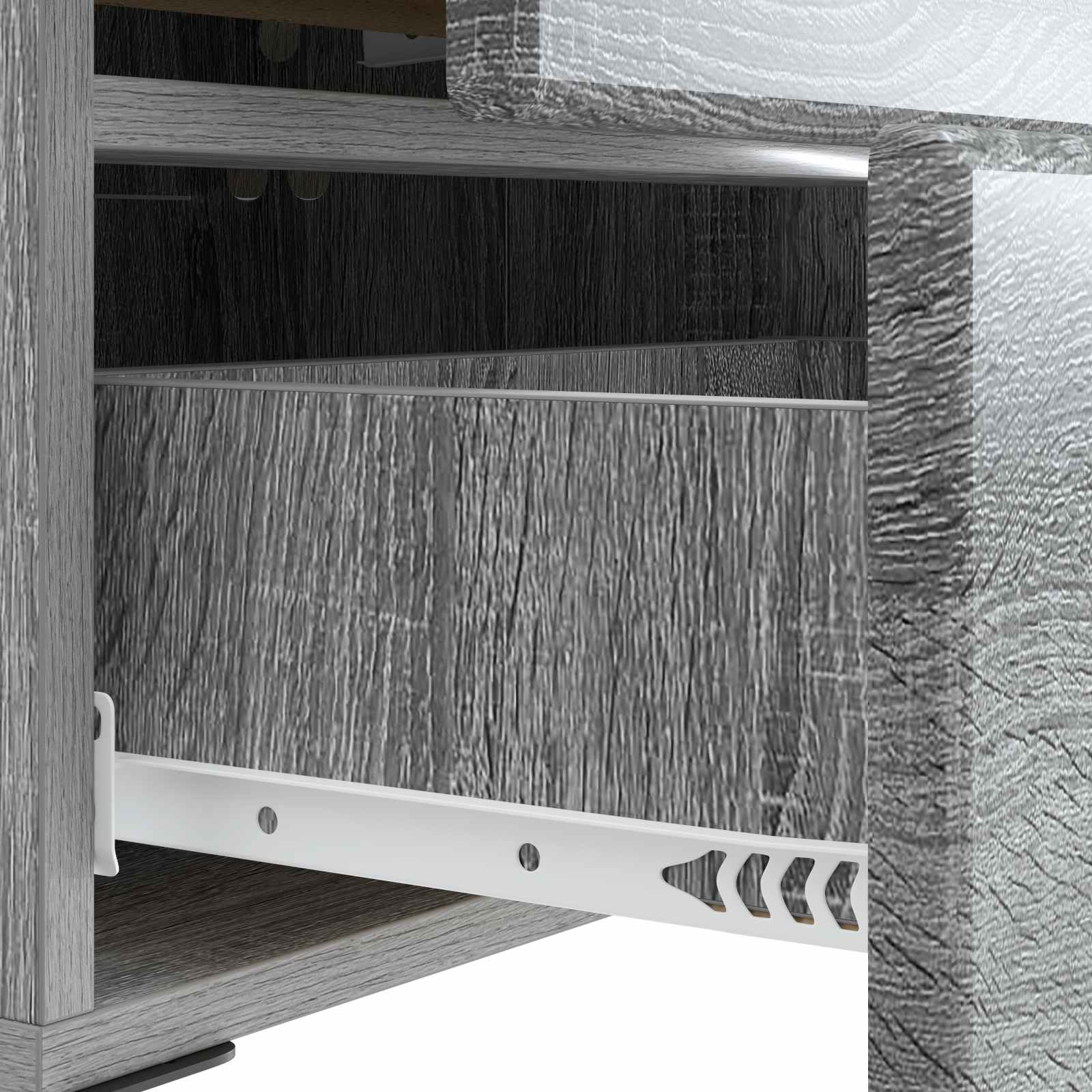 Armadio da Notte con cassetto Grigio Sonoma 43 x 34,5 x 47,5 cm