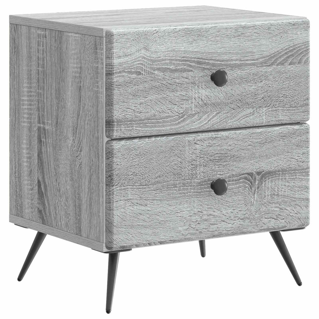 Armadio da Notte con cassetto Grigio Sonoma 43 x 34,5 x 47,5 cm