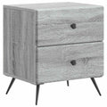 Armadio da Notte con cassetto Grigio Sonoma 43 x 34,5 x 47,5 cm