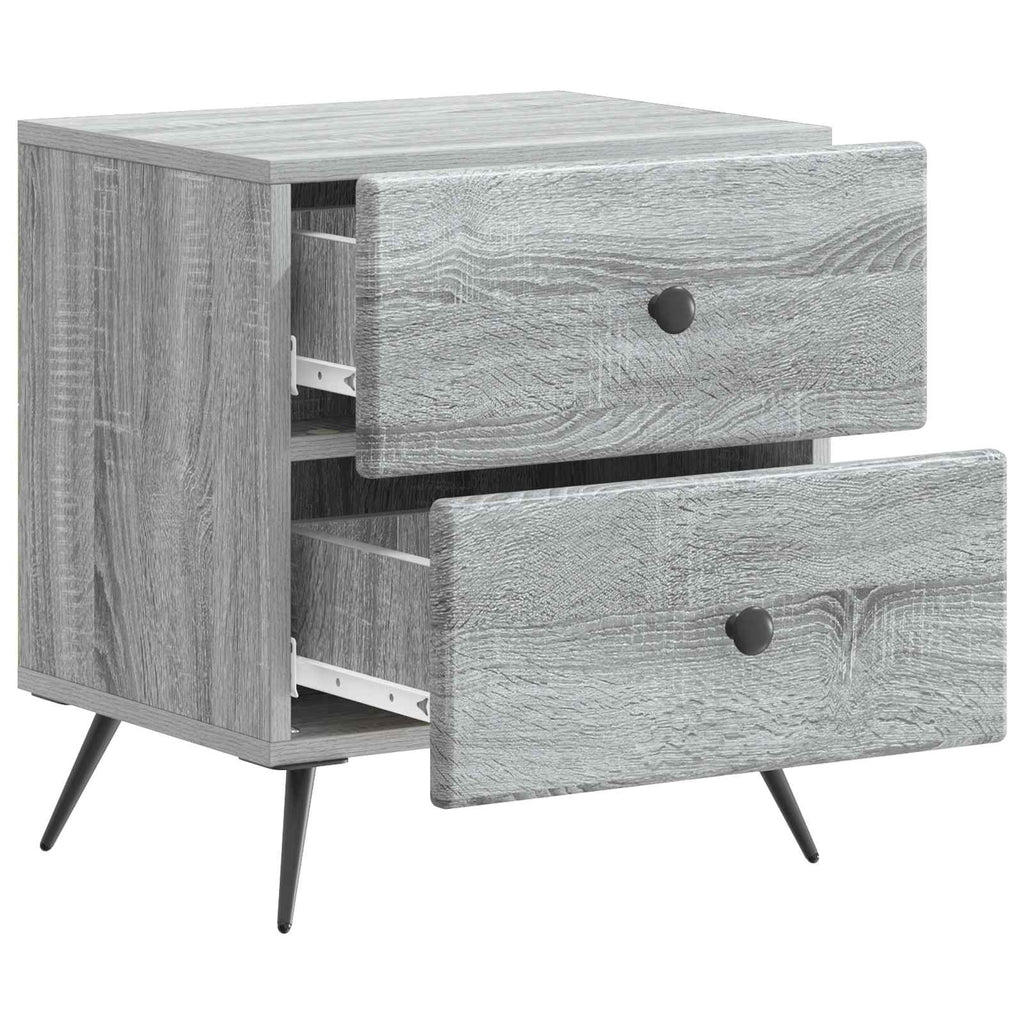 Armadio da Notte con cassetto Grigio Sonoma 43 x 34,5 x 47,5 cm