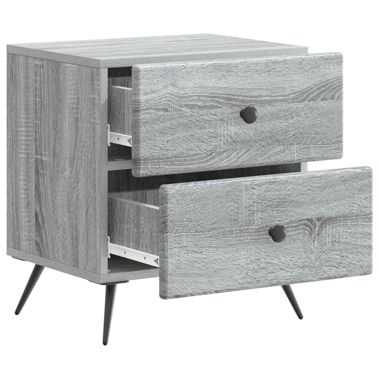 Armadio da Notte con cassetto Grigio Sonoma 43 x 34,5 x 47,5 cm
