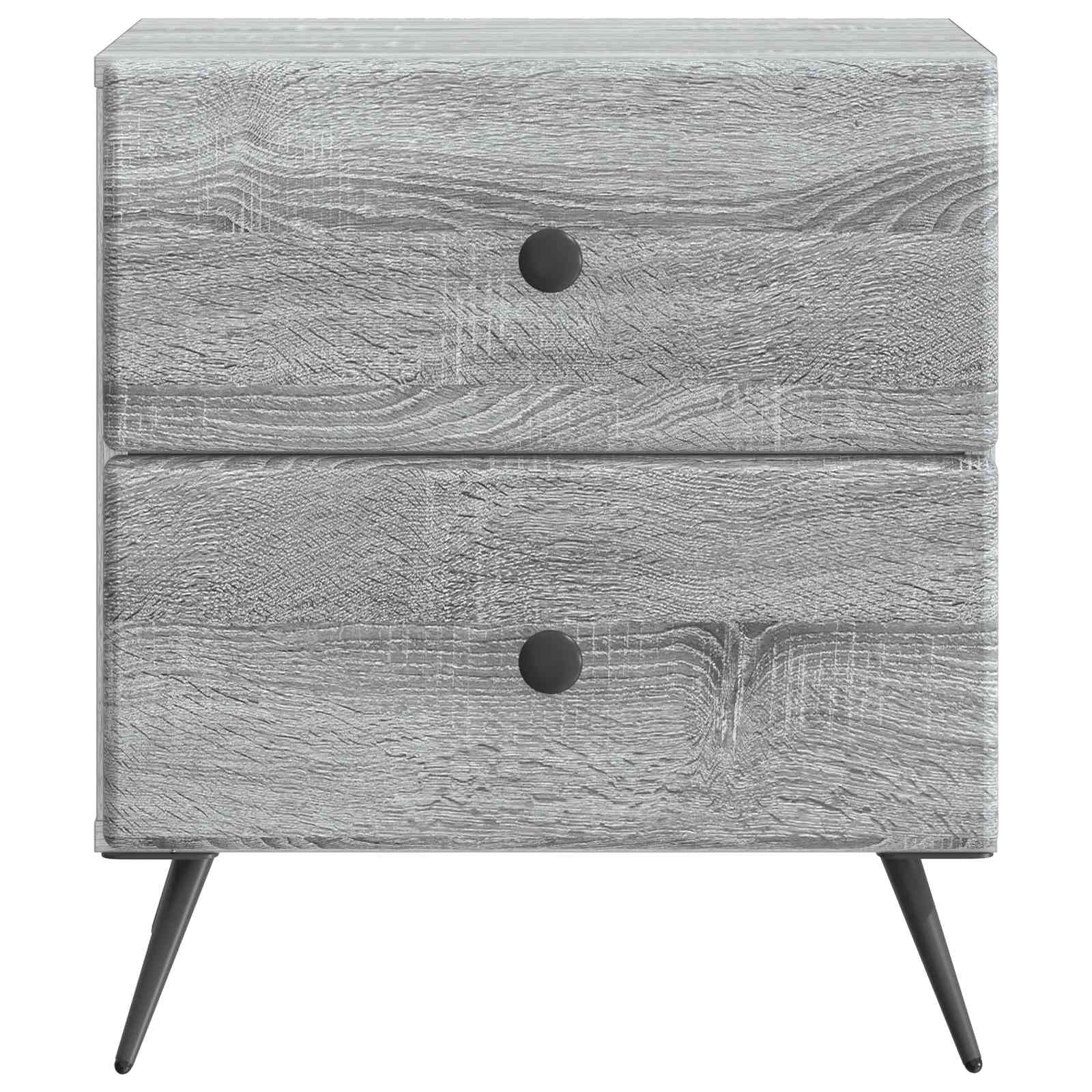 Armadio da Notte con cassetto Grigio Sonoma 43 x 34,5 x 47,5 cm