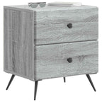 Armadio da Notte con cassetto Grigio Sonoma 43 x 34,5 x 47,5 cm
