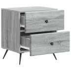 Armadio da Notte 2 pcs Grigio Sonoma 43 x 34,5 x 47,5 cm