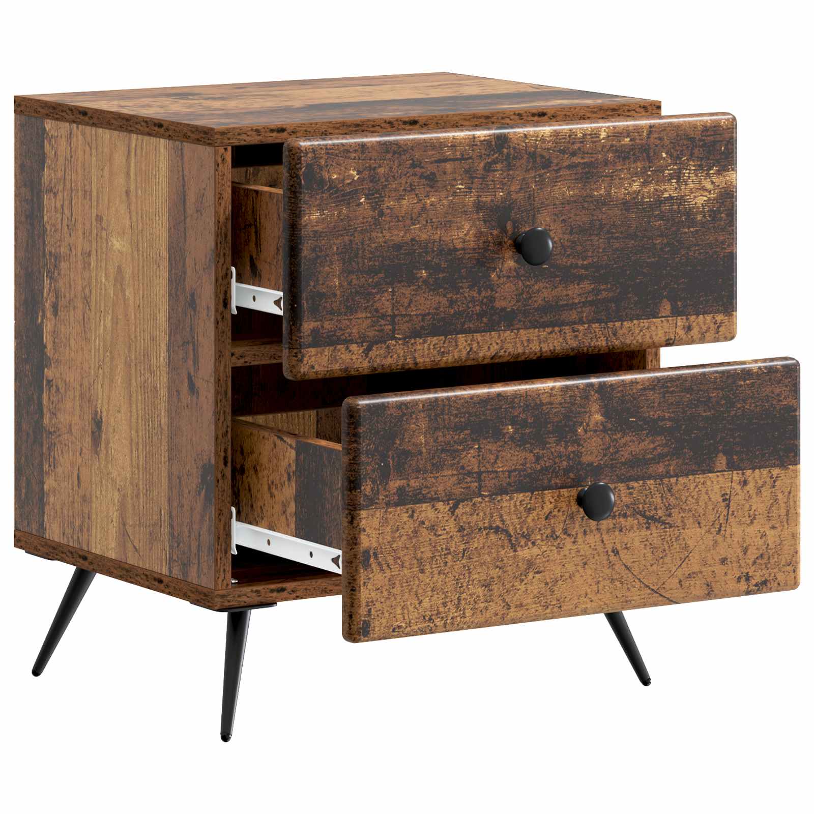 Armadio da Notte 2 pcs Legno antico 43 x 34,5 x 47,5 cm