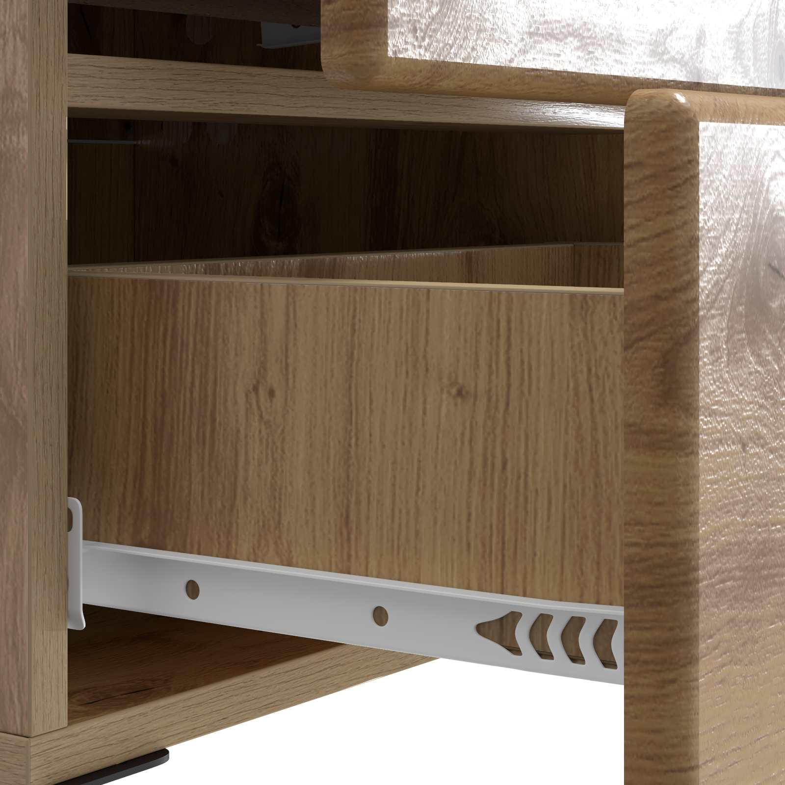 Armadio da Notte 2 pcs Rovere Artigianale 43 x 34,5 x 47,5 cm