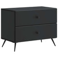 Armadio da Notte Nero 62 x 34,5 x 47,5 cm Legno ingegnerizzato