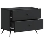 Armadio da Notte Nero 62 x 34,5 x 47,5 cm Legno ingegnerizzato
