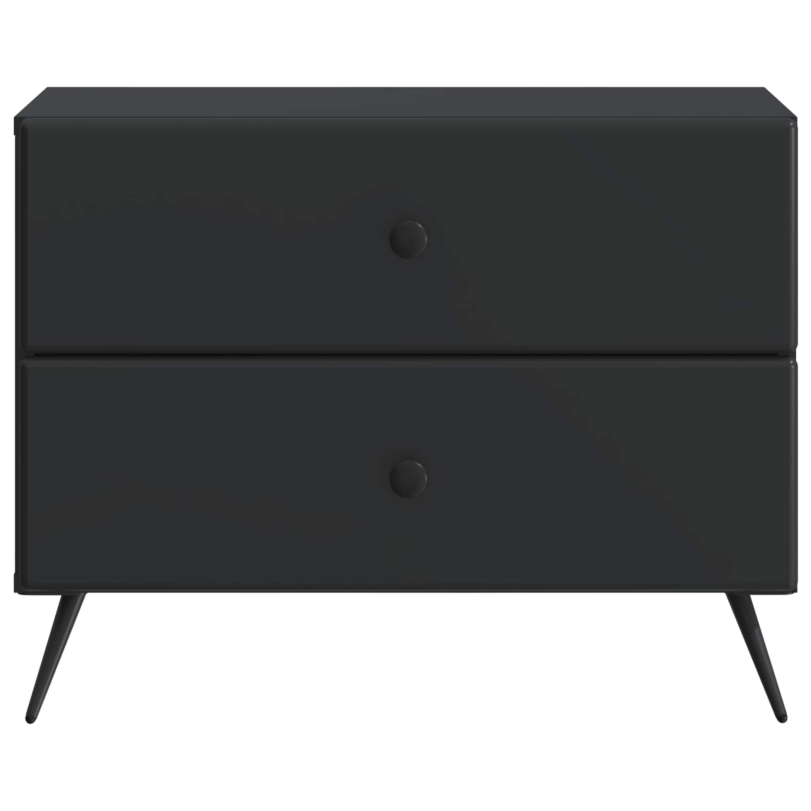 Armadio da Notte Nero 62 x 34,5 x 47,5 cm Legno ingegnerizzato
