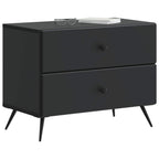 Armadio da Notte Nero 62 x 34,5 x 47,5 cm Legno ingegnerizzato