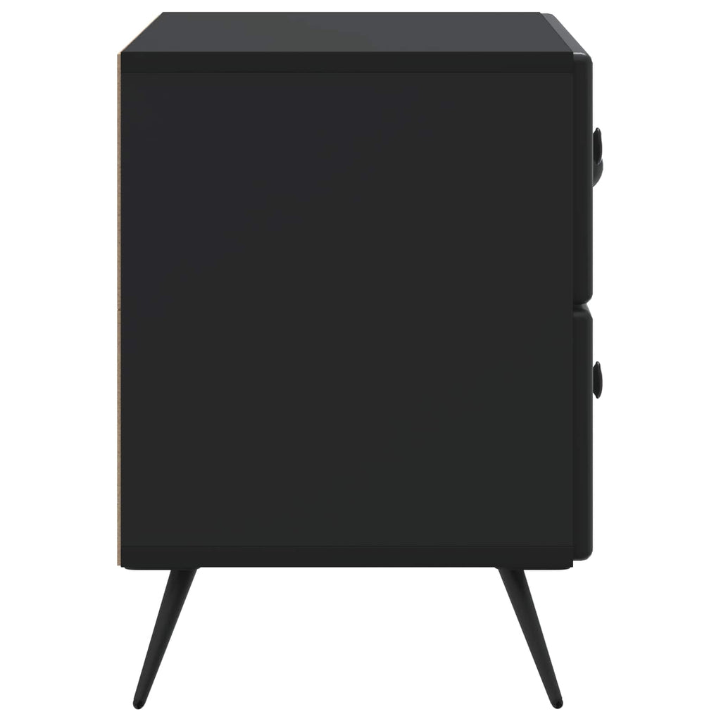 Armadio da Notte Nero 62 x 34,5 x 47,5 cm Legno ingegnerizzato