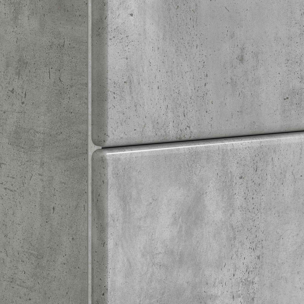 Armadio da Notte Grigio Cemento 62 x 34,5 x 47,5 cm