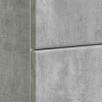 Armadio da Notte Grigio Cemento 62 x 34,5 x 47,5 cm