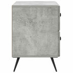 Armadio da Notte Grigio Cemento 62 x 34,5 x 47,5 cm