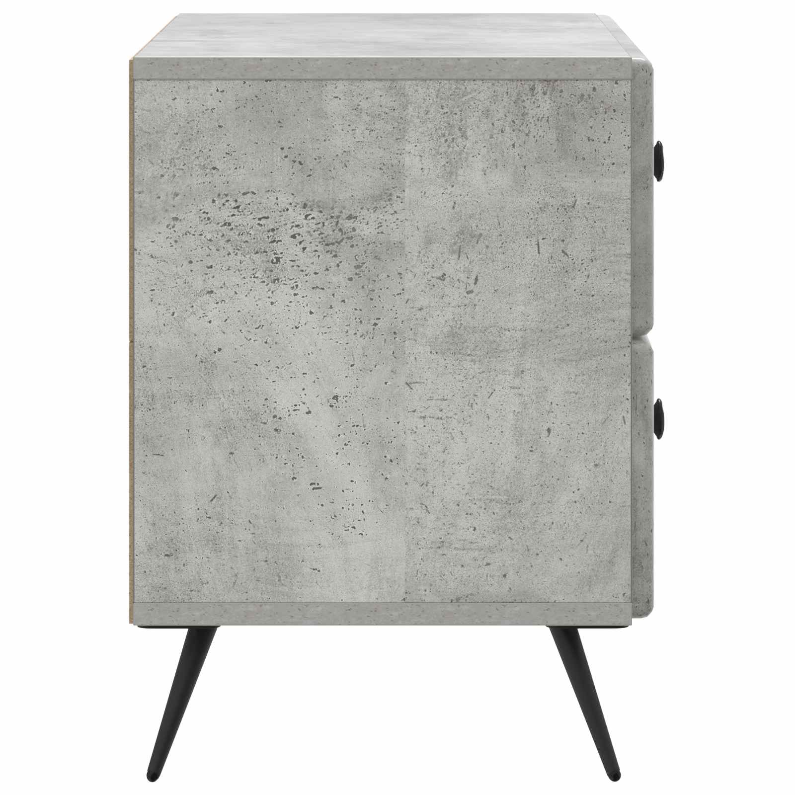 Armadio da Notte Grigio Cemento 62 x 34,5 x 47,5 cm