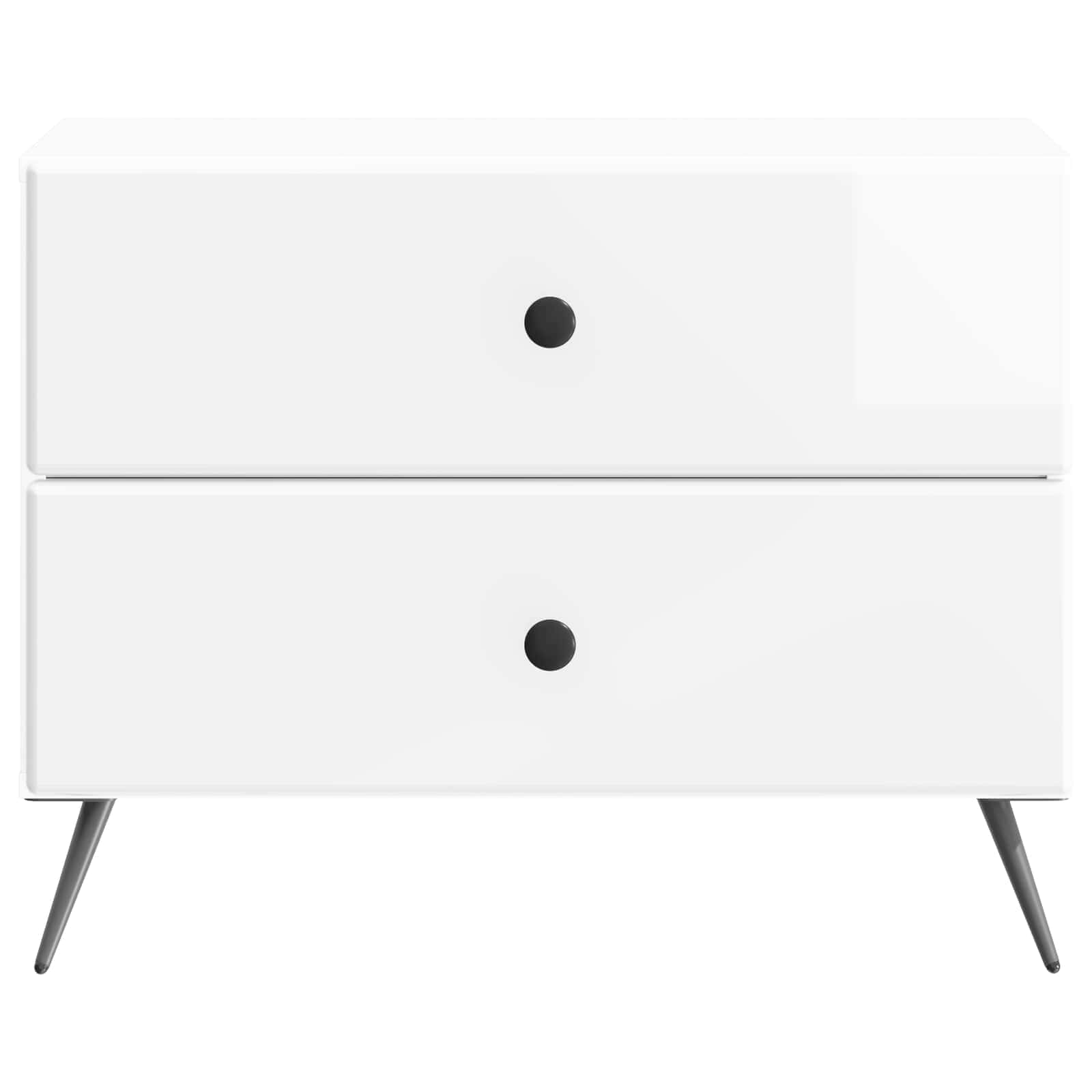 Armadio da Notte con cassetto Bianco Lucido 62 x 34,5 x 47,5 cm