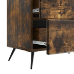 Armadio da Notte con cassetto Rovere Fumo 62 x 34,5 x 47,5 cm
