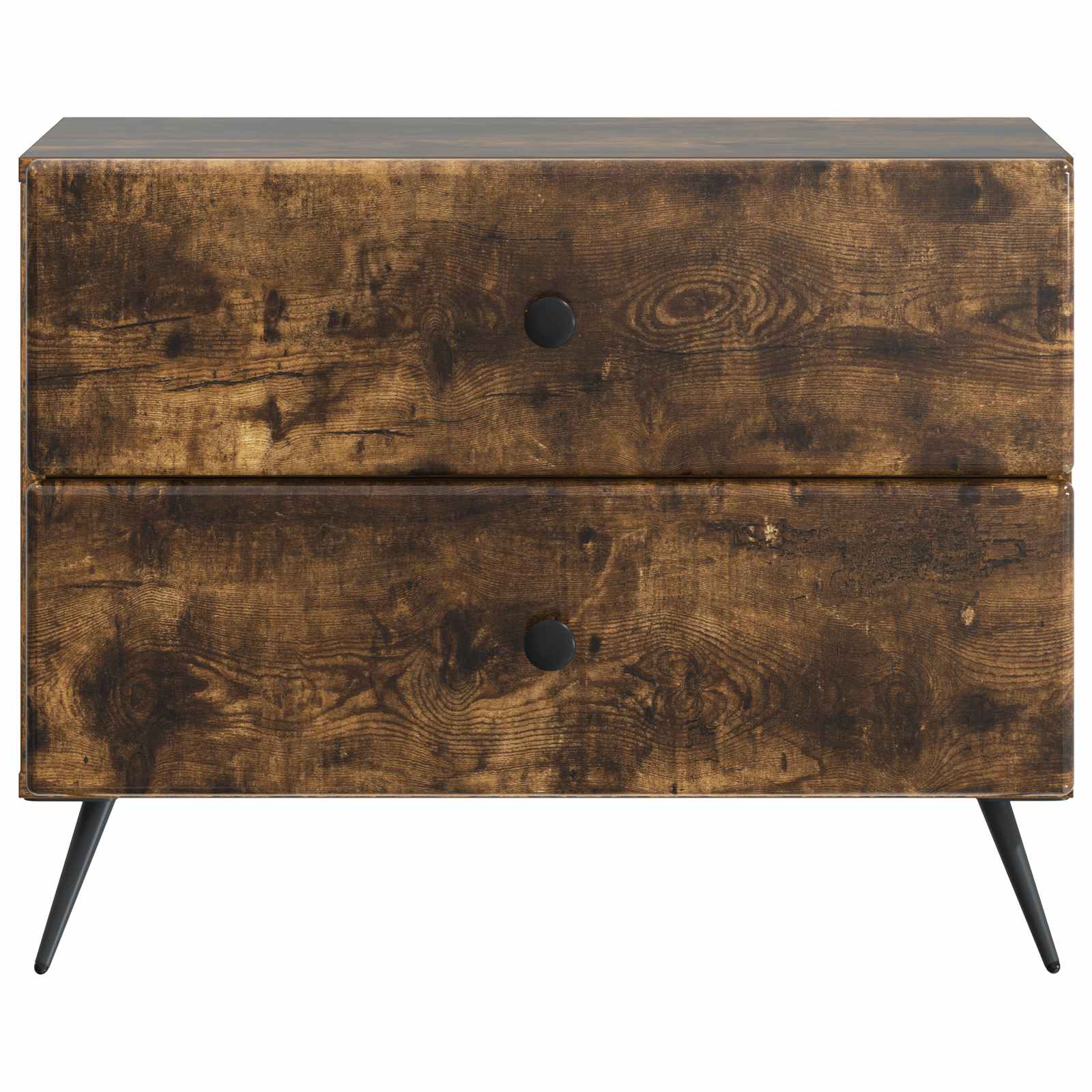 Armadio da Notte con cassetto Rovere Fumo 62 x 34,5 x 47,5 cm