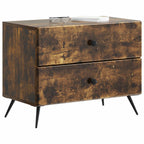 Armadio da Notte con cassetto Rovere Fumo 62 x 34,5 x 47,5 cm