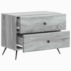 Armadio da Notte con cassetto Grigio Sonoma 62 x 34,5 x 47,5 cm