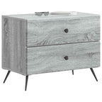 Armadio da Notte con cassetto Grigio Sonoma 62 x 34,5 x 47,5 cm