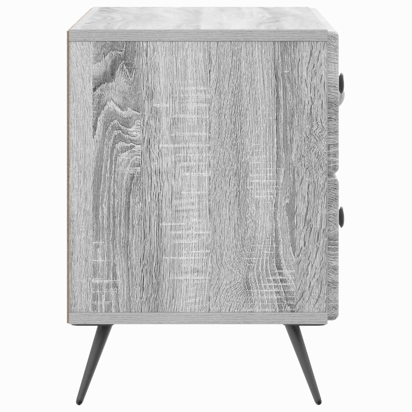 Armadio da Notte con cassetto Grigio Sonoma 62 x 34,5 x 47,5 cm