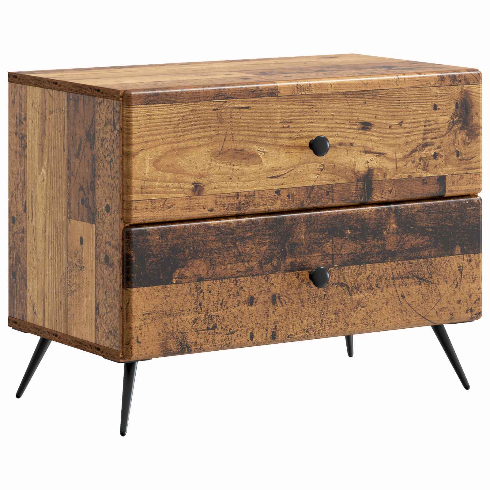 Armadio da Notte con cassetto Legno antico 62 x 34,5 x 47,5 cm