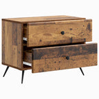 Armadio da Notte con cassetto Legno antico 62 x 34,5 x 47,5 cm