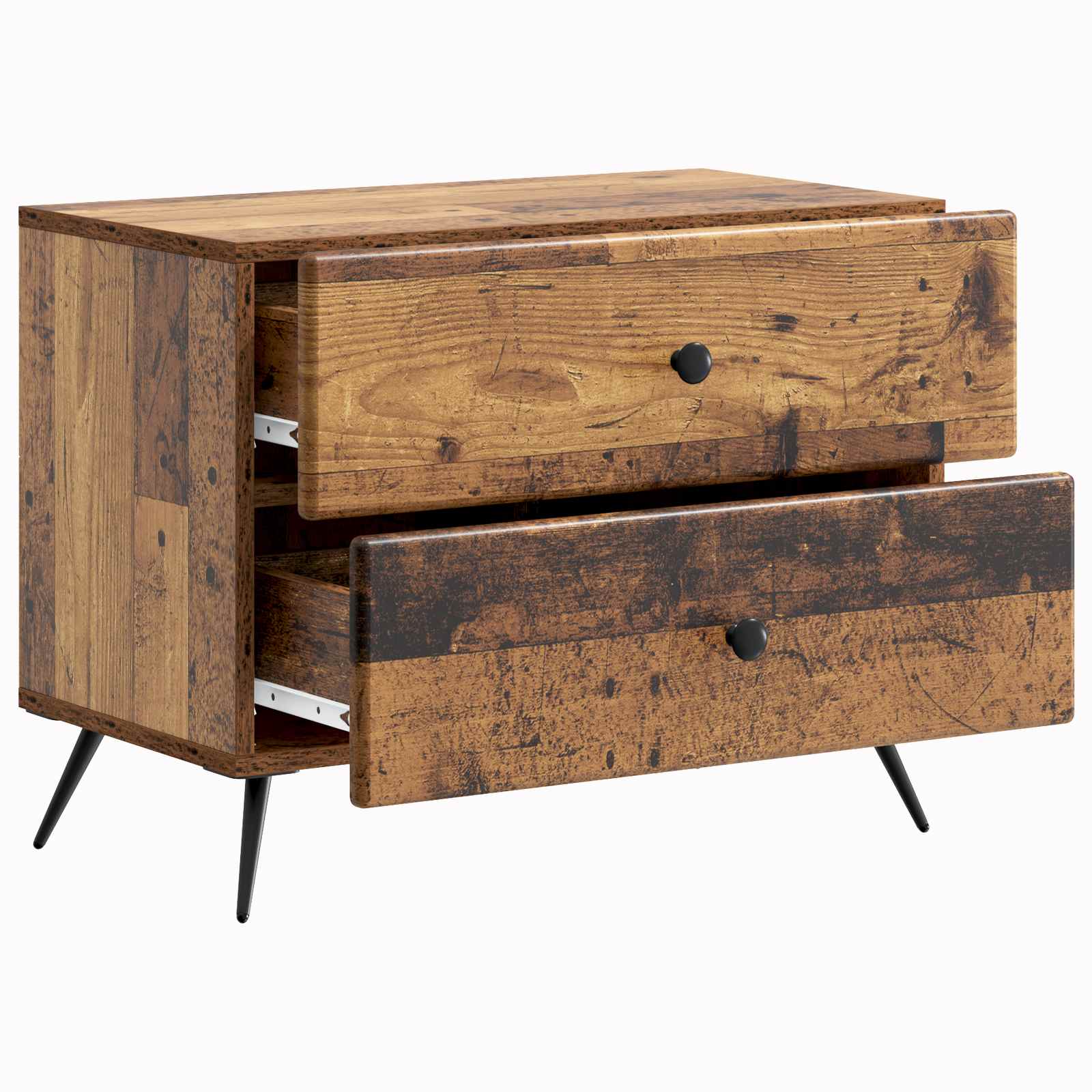 Armadio da Notte con cassetto Legno antico 62 x 34,5 x 47,5 cm