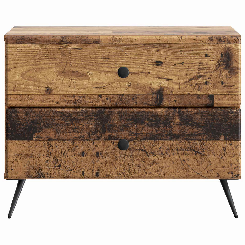 Armadio da Notte con cassetto Legno antico 62 x 34,5 x 47,5 cm