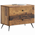 Armadio da Notte con cassetto Legno antico 62 x 34,5 x 47,5 cm