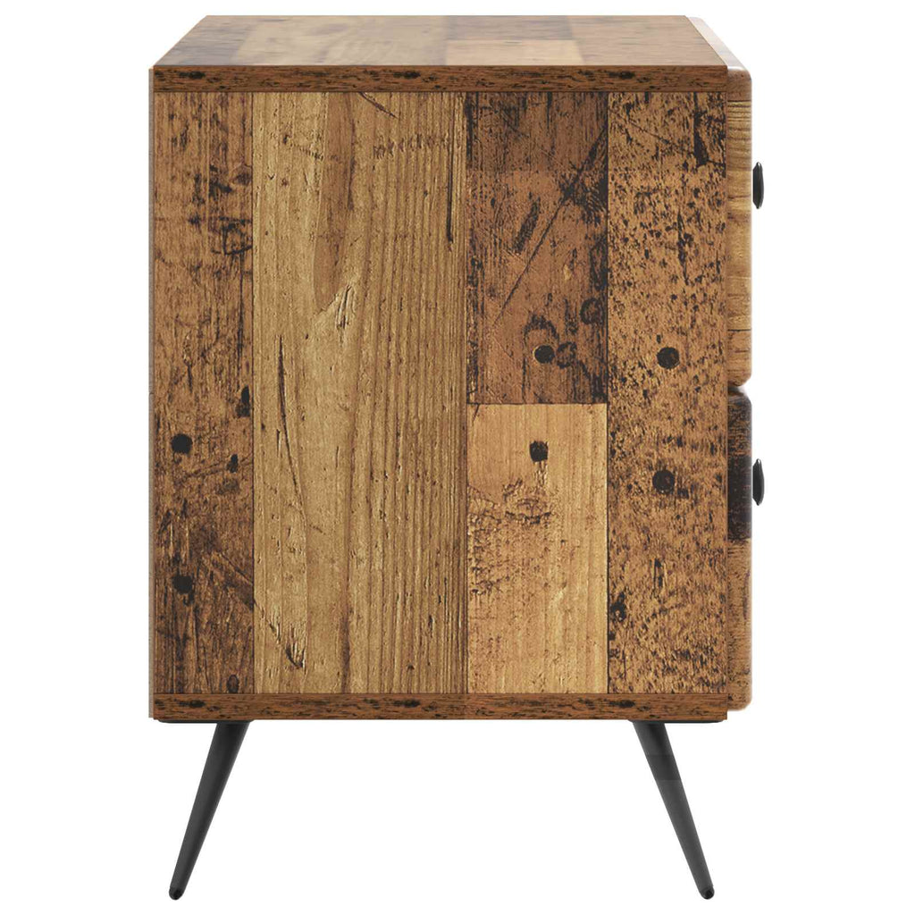 Armadio da Notte con cassetto Legno antico 62 x 34,5 x 47,5 cm