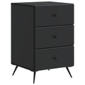 Armadio da Notte Nero 43 x 41 x 66,5 cm Legno ingegnerizzato