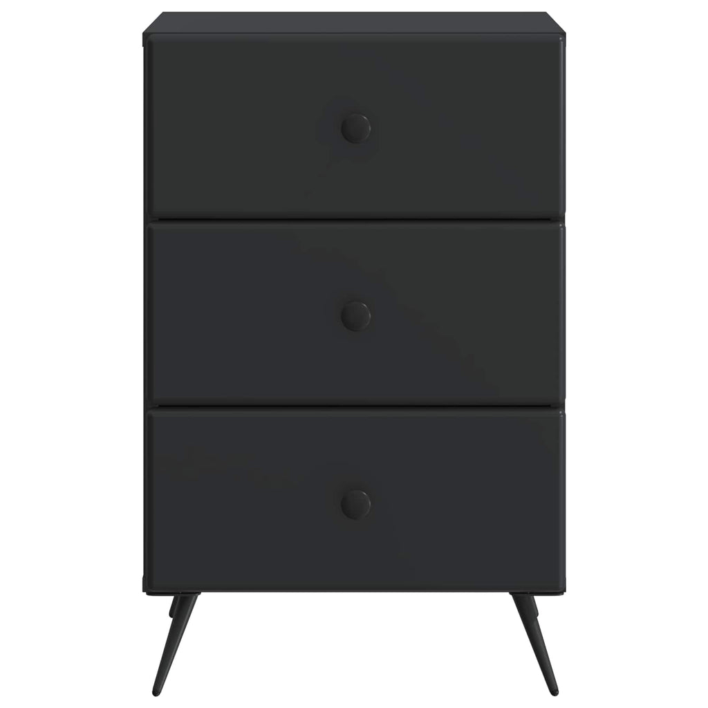 Armadio da Notte Nero 43 x 41 x 66,5 cm Legno ingegnerizzato