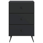 Armadio da Notte Nero 43 x 41 x 66,5 cm Legno ingegnerizzato