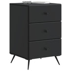 Armadio da Notte Nero 43 x 41 x 66,5 cm Legno ingegnerizzato