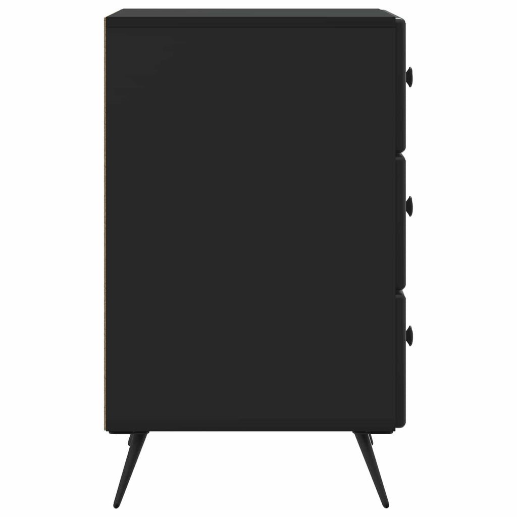 Armadio da Notte Nero 43 x 41 x 66,5 cm Legno ingegnerizzato