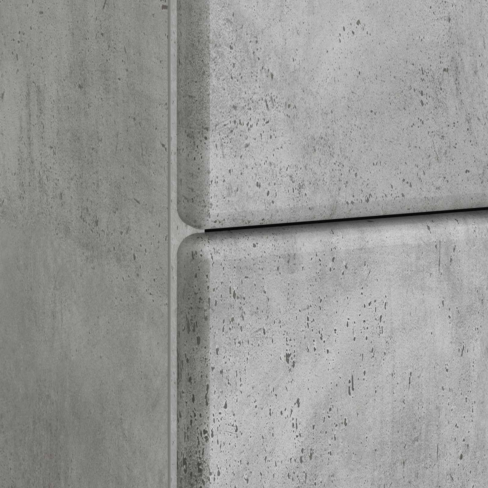 Armadio da Notte con cassetto Grigio Cemento 43 x 41 x 66,5 cm