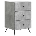 Armadio da Notte con cassetto Grigio Cemento 43 x 41 x 66,5 cm