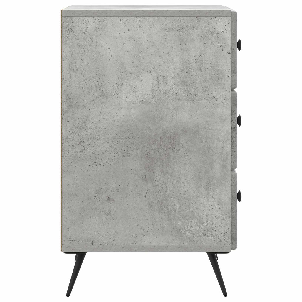 Armadio da Notte con cassetto Grigio Cemento 43 x 41 x 66,5 cm