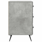 Armadio da Notte con cassetto Grigio Cemento 43 x 41 x 66,5 cm