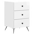 Armadio da Notte con cassetto Bianco Lucido 43 x 41 x 66,5 cm