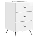 Armadio da Notte con cassetto Bianco Lucido 43 x 41 x 66,5 cm