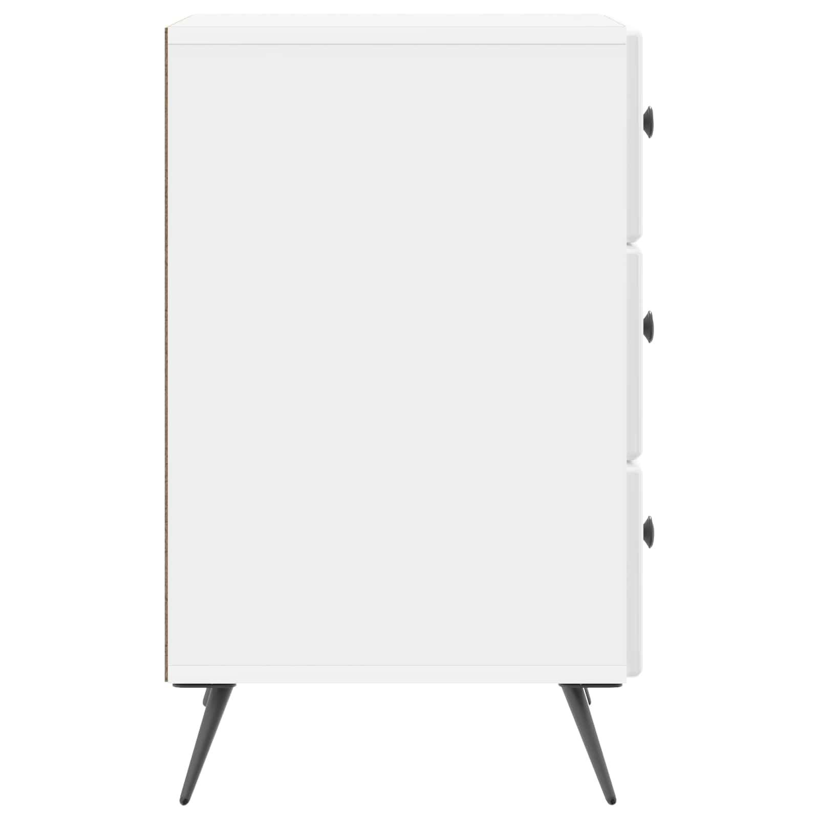 Armadio da Notte con cassetto Bianco Lucido 43 x 41 x 66,5 cm