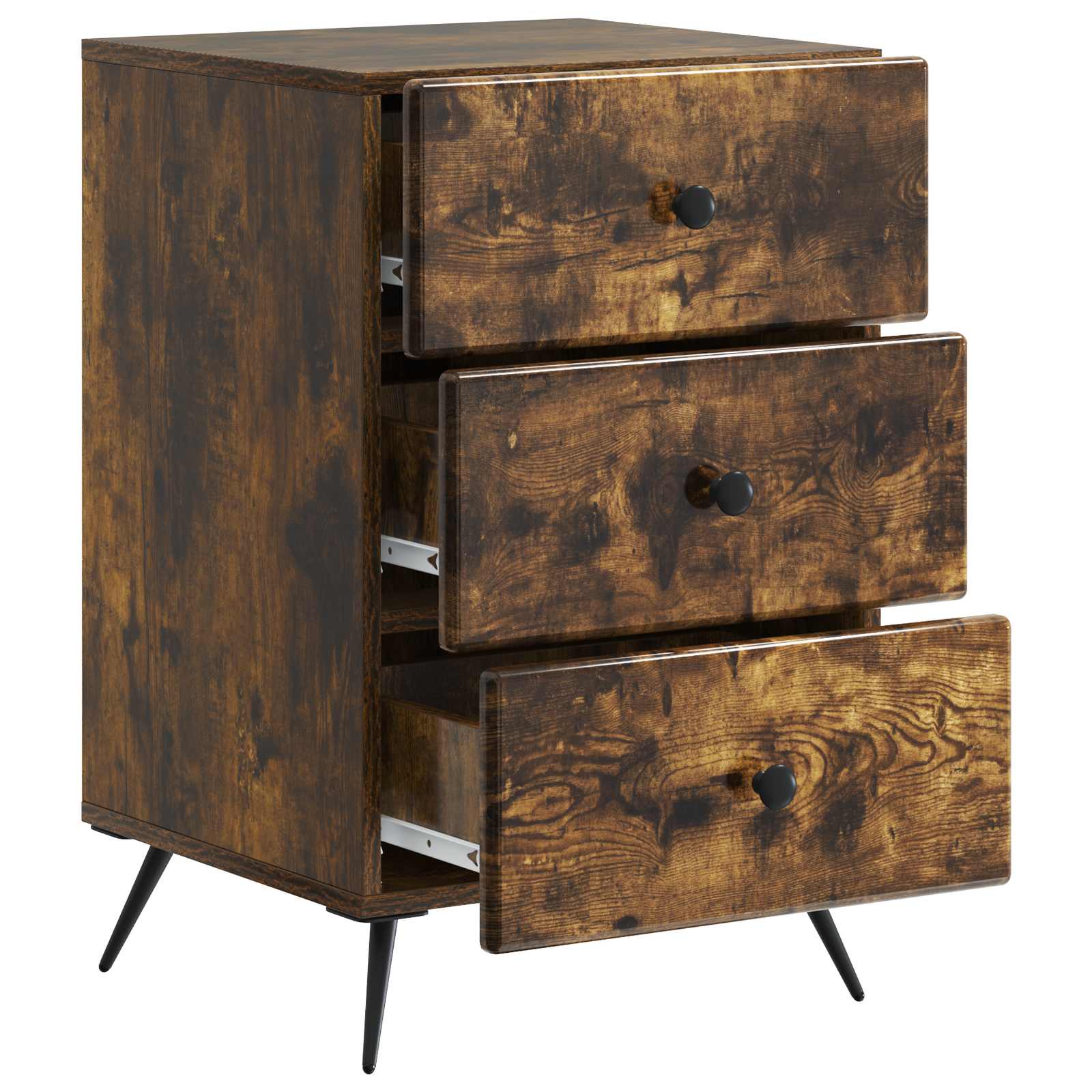 Armadio da Notte con cassetto Rovere Fumo 43 x 41 x 66,5 cm