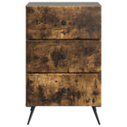 Armadio da Notte con cassetto Rovere Fumo 43 x 41 x 66,5 cm