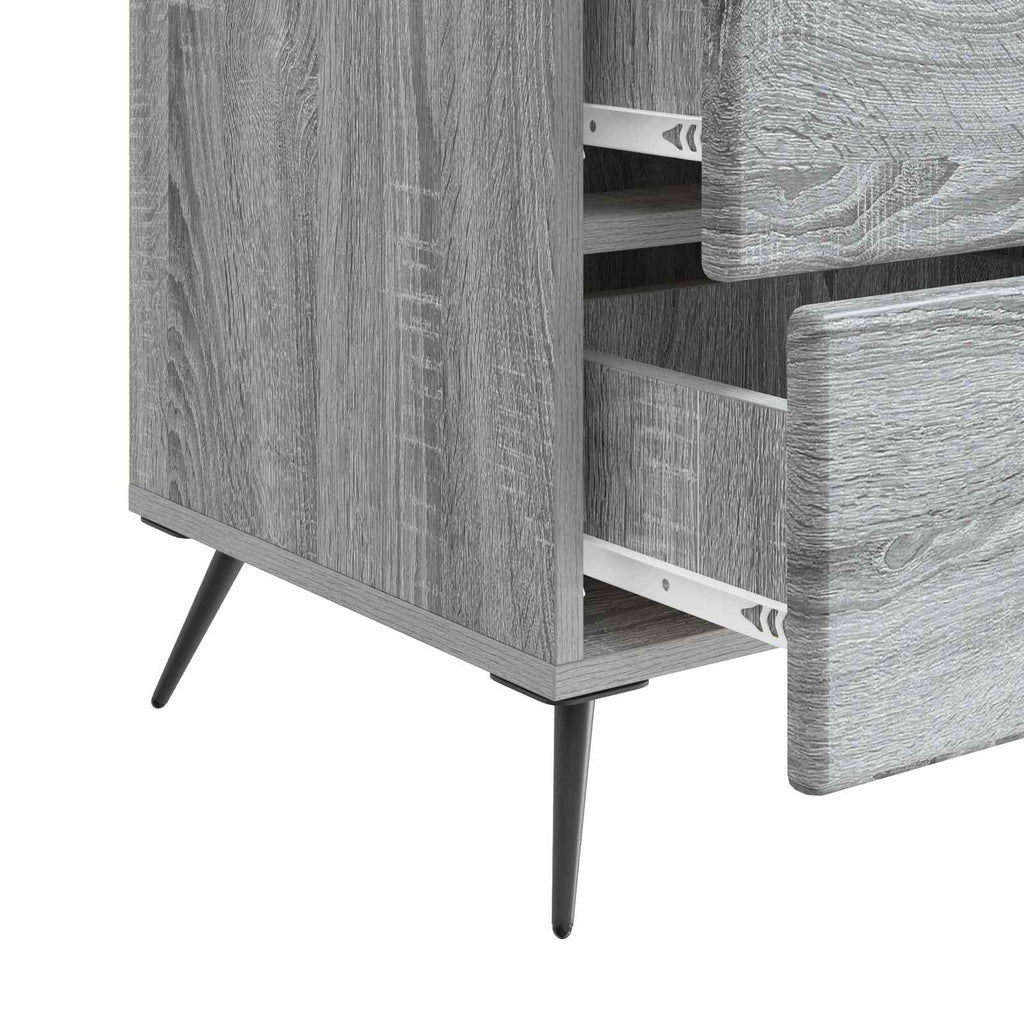 Armadio da Notte con cassetto Grigio Sonoma 43 x 41 x 66,5 cm