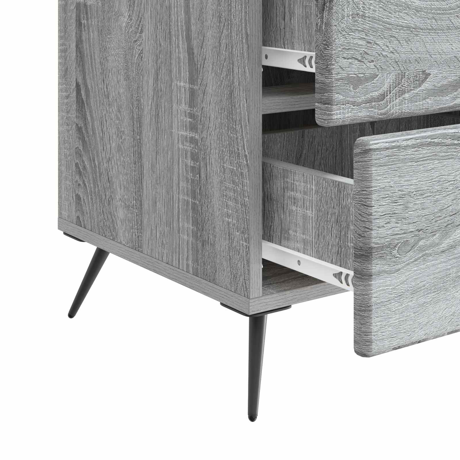 Armadio da Notte con cassetto Grigio Sonoma 43 x 41 x 66,5 cm