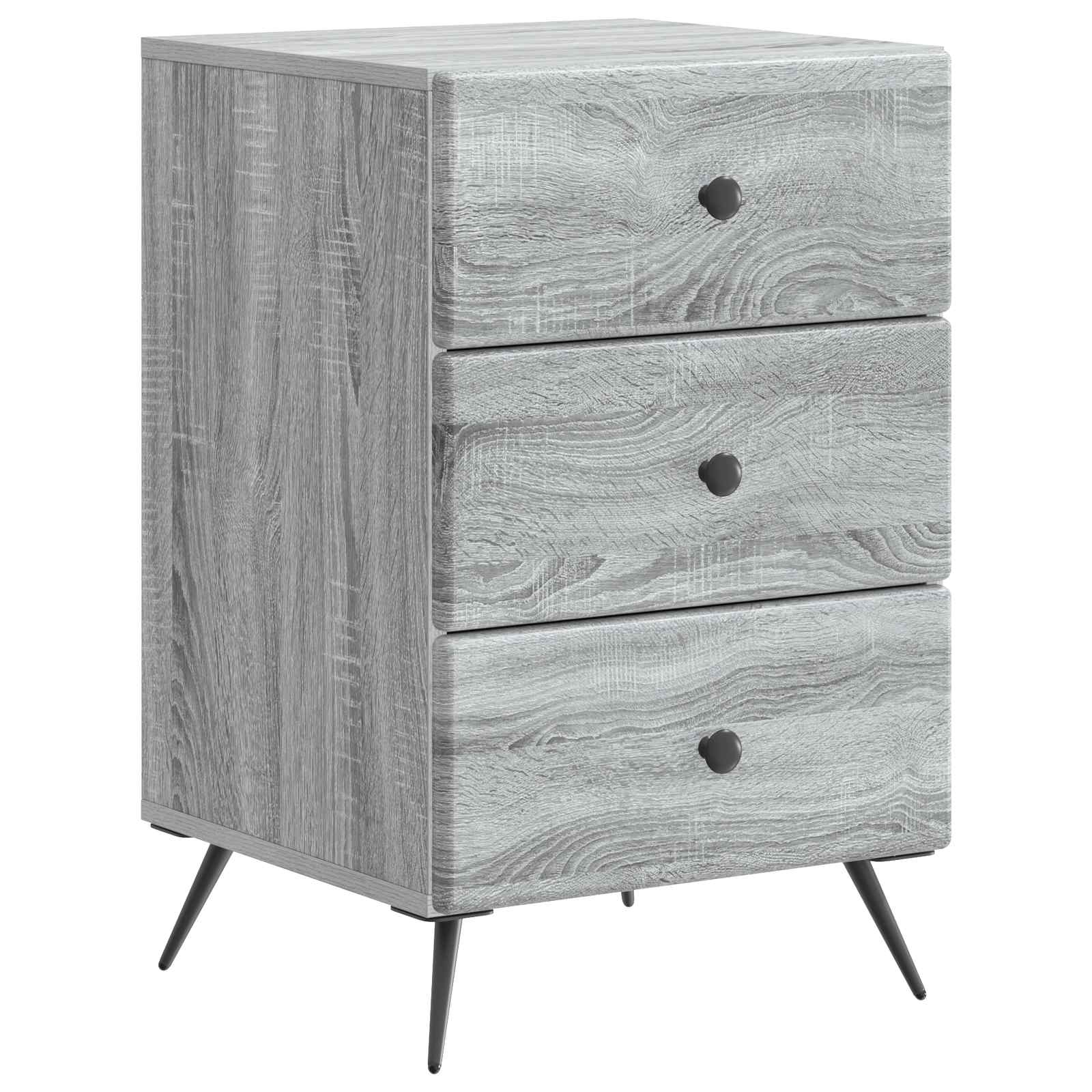 Armadio da Notte con cassetto Grigio Sonoma 43 x 41 x 66,5 cm